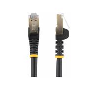 StarTech CAT6A Shielded Snagless Ethernet Patch Cable, 10GbE, 100W PoE, 0.5m - Black (6ASPAT50CMBK)