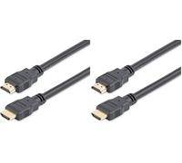 StarTech.com 0.3m 1ft Short High Speed HDMI Cable - Ultra HD 4k x 2k HDMI Cable - HDMI M/M - 30cm HDMI 1.4 Cable - Audio/Video Gold-Plated (HDMM30CM) (Pack of 2)