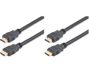 StarTech.com 0.3m 1ft Short High Speed HDMI Cable - Ultra HD 4k x 2k HDMI Cable - HDMI M/M - 30cm HDMI 1.4 Cable - Audio/Video Gold-Plated (HDMM30CM) (Pack of 2)