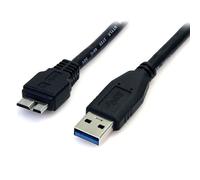 StarTech.com 0.5m (1.5ft) Black SuperSpeed USB 3.0 (5Gbps) Cable A to Micro B - M/M