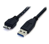 StarTech.com 0.5m (1.5ft) Black SuperSpeed USB 3.0 Cable A to Micro B - M/M