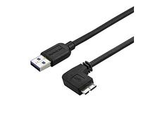 StarTech.com Slim Micro USB 3.0 Cable - M/M - Right-Angle Micro-USB - 0.5m (20in)