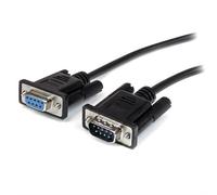 StarTech.com 0.5m Black Straight Through DB9 RS232 Serial Cable - M/F
