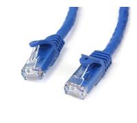 StarTech.com 50cm CAT6 Ethernet Cable - Blue CAT 6 Gigabit Ethernet Wire -650MHz 100W PoE RJ45 UTP Network/Patch Cord Snagless w/Strain Relief Fluke Tested/Wiring is UL Certified/TIA