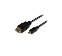 StarTech.com 50cm Micro HDMI to HDMI Cable with Ethernet - 4K 30Hz Video - Durable High Speed Micro HDMI Type-D to HDMI 1.4 Adapter Cable/Converter Cord - UHD HDMI Monitors/TVs/Displays - M/M