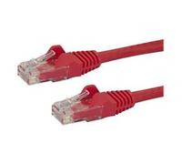 StarTech.com 50cm CAT6 Ethernet Cable - Red CAT 6 Gigabit Ethernet Wire -650MHz 100W PoE RJ45 UTP Network/Patch Cord Snagless w/Strain Relief Fluke Tested/Wiring is UL Certified/TIA