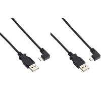 Startech.Com 0.5M Right Angle Micro Usb Cable (Pack of 2)