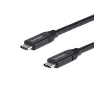 StarTech.com (0.5m) USB-C to USB-C with 5A Power Distribution (Black)