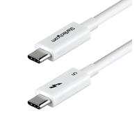 StarTech.com 1.5ft (50cm) Thunderbolt 5 Cable, 80Gbps/Up to 120Gbps, 240W PD, 8K 60Hz, Certified Thunderbolt Cable, Compatible w/Thunderbolt 4/USB4/USB-C - White