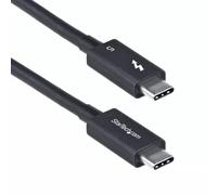 StarTech.com 1.5ft (50cm) Thunderbolt 5 Cable 80Gbps/Up to 120Gbps 240W PD 8K 60Hz Certified Thunderbolt Cable - Compatible w/Thunderbolt 4/USB4/USB-C Male Male 0.5 m 80 Gbit/s Black Nickel