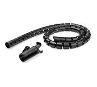 StarTech Cable Management Sleeve CMSCOILED – Spiral 1.5 m (25 mm) With Loading Tool, Black