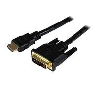 StarTech.com 1.5m HDMI to DVI-D Cable - HDMI to DVI Adapter / Converter Cable - 1x DVI-D Male 1x HDMI Male - Black 1.5 meters, 5 ft (HDDVIMM150CM)