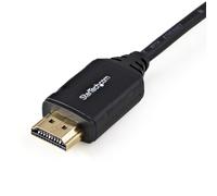 StarTech.com 1.6ft (50cm) Premium Certified HDMI 2.0 Cable with Ethernet - High Speed Ultra HD 4K 60Hz HDMI Cable HDR10 - HDMI Cord (Male/Male Connectors) - For UHD Monitors, TVs, Displays