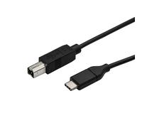 StarTech.com 1.6ft (50cm) USB-B to USB-C Cable, Data Cord, USB 2.0, USB-C Data Transfer Cable