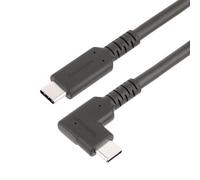 StarTech.com 1.6ft (50cm) USB-C Cable Right-Angled USB 10Gbps 100W (5A) Power Delivery 8K 60Hz / 4K 144Hz DP Alt Mode Rugged USB C Cord - Thunderbolt Compatible 0.5 m USB C USB C USB 3.2 Gen 2 (3.1 Ge