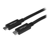 StarTech.com 1.6ft (50cm) USB-C Cable, USB 10Gbps, 60W (3A) Power Delivery, 8K 60Hz / 4K 144Hz DP Alt Mode - Thunderbolt Compatible