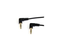 StarTech.com 1 ft Slim 3.5mm Right Angle Stereo Audio Cable - M/M