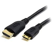 StarTech.com 1m Mini HDMI to HDMI Cable with Ethernet - 4K 30Hz High Speed Mini HDMI to HDMI Adapter Cable - Mini HDMI Type-C Device to HDMI Monitor/Display - Durable Video Converter Cord