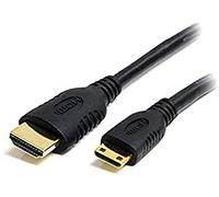 StarTech.com 1 m High Speed HDMI Cable with Ethernet - HDMI to Mni HDMI Cable - M/M (HDACMM1M) , Black