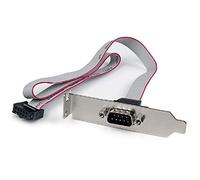 StarTech.com 1 Port 16in DB9 Serial Port BRacket to 10 Pin Header - Low Profile - low profile DB9 Header - DB9 bRacket (PLATE9M16LP), Grey