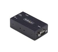 StarTech.com 1-Port Serial to Ethernet Adapter, 802.3af PoE Powered Serial Device Server, Wall/DIN Rail, LAN to DB9 Converter, TAA