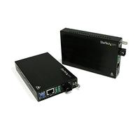 StarTech.com 10/100 Mbps Ethernet Single Mode WDM Fiber Media Converter Kit SC 20km (ET90110WDM2)