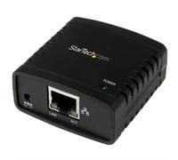 StarTech.com 10/100Mbps Ethernet to USB 2.0 Network LPR Print Server Black Activity Link Power Ethernet LAN IEEE 802.3 IEEE 802.3u 10100 Mbit/s 10BASE-T 100BASE-TX