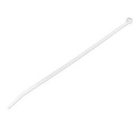 StarTech.com 10"(25cm) Cable Ties - 1/8"(4mm) wide 2-5/8"(68mm) Bundle Diameter 50lb(22kg) Tensile Strength Nylon Self Locking Zip Ties w/Curved Tip 94V-2/UL Listed 1000 Pack - White Releasable cable tie Nylon Plastic White 6.8 cm V2 -40