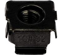 StarTech.com 10-32 Cage Nuts - 50 Pack - Rack Mount Clip Nuts - For Square Hole Server Rack - Black (CABCAGENUTS1032)