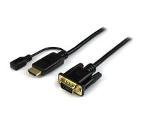 StarTech.com 10 ft HDMI to VGA Active Converter Cable - HDMI to VGA Adapter - 1920x1200 or 1080p