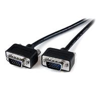 StarTech.com 10 ft. (3 m) VGA to VGA Cable - HD15 Male to HD15 Male - Coaxial High Resolution - Low Profile - VGA Monitor Cable (MXT101MMLP10), Black