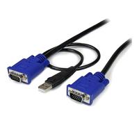 StarTech.com 10 ft Ultra Thin USB VGA 2-in-1 KVM Cable - VGA KVM Cable - USB KVM Cable - KVM Switch Cable (SVECONUS10)
