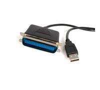 StarTech.com 10 ft USB to Parallel Printer Adapter - M/M Black Centronics USB Type-A 30.5 m Male/Male CE RoHS
