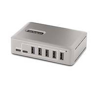 StarTech.com 10-Port USB-C Hub - 8x USB-A/2x USB-C - Self-Powered w/65W Power Supply - USB 3.1 10Gbps - Desktop/Laptop USB Hub w/USB-IF Certified 3ft Locking Cable, USB C Splitter (10G8A2CS-USB-C-HUB)