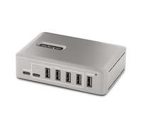 StarTech.com 10-Port USB-C Hub - 8x USB-A/2x USB-C - Self-Powered w/65W Power Supply - USB 3.1 10Gbps - Desktop/Laptop USB Hub w/USB-IF Certified 3ft Locking Cable, USB C Hub