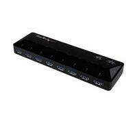 StarTech.com 10-Port USB 3.0 Hub with Charge and Sync Ports - 2 x 1.5A Ports~10-Port USB 3.0 Hub with Charge and Sync Ports - 5Gbps - 2 x 1.5A Ports