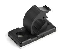 StarTech.com 100 Adhesive Cable Management Clips Black - Network/Ethernet/Office Desk/Computer Cord Organizer - Sticky Cable/Wire Holders - Nylon Self Adhesive Clamp UL/94V-2 Fire Rated