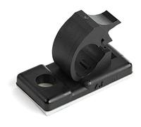 StarTech.com 100 Adhesive Cable Management Clips Black - Network/Ethernet/Office Desk/Computer Cord Organizer - Sticky Cable/Wire Holders - Nylon Self Adhesive Clamp UL/94V-2 Fire Rated