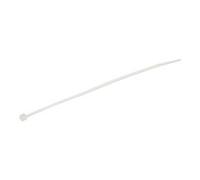 StarTech.com 6"(15cm) Cable Ties - 1/8"(3mm) wide, 1-3/8"(39mm) Bundle Diameter, 40lb(18kg) Tensile Strength, Nylon Self Locking Zip Ties with Curved Tip - 94V-2/UL Listed, 100 Pack - White
