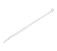 StarTech.com 8"(20cm) Cable Ties - 1/8"(4mm) wide, 2-1/8"(55mm) Bundle Diameter, 50lb(22kg) Tensile Strength, Nylon Self Locking Zip Ties with Curved Tip - 94V-2/UL Listed, 100 Pack - White