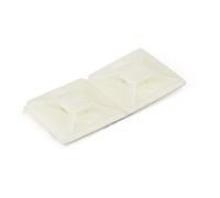 StarTech.com 100 Pack Cable Tie Mounts with Adhesive Tape for 0.18 in. (4.6 mm) Wide Ties - Nylon/Plastic Zip Tie Mounts - Electrical/Network Cable Wrap Mounts / 94V-2 Fire & UL Rated TAA