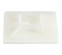 StarTech.com 100 Pack Cable Tie Mounts with Adhesive Tape for 0.21 in. (5.5 mm) Wide Ties - Nylon/Plastic Zip Tie Mounts - Electrical/Network Cable Wrap Mounts / 94V-2 Fire & UL Rated TAA