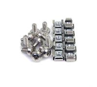 StarTech.com 100-Pack M6 12mm Screws Square Hole Cage Nuts and Installation Tool Hardware Mounting Kit for 19" or 10" Server Racks Cabinets and Enclosures Silver - TAA Screw Metal Sheet metal General 