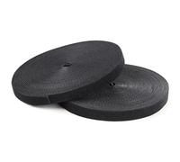 StarTech.com 100ft Hook and Loop Roll - Cut-to-Size Reusable Cable Ties - Bulk Industrial Wire Fastener Tape /Adjustable Fabric Wraps Black / Resuable Self Gripping Cable Management Straps