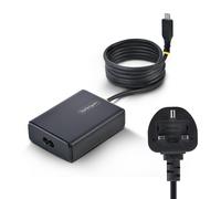 StarTech.com 100W USB-C Laptop Charger with 1.5m Tethered USB-C Cable, Power Adapter Brick for Dell, XPS, HP ProBook, MacBook Pro, Microsoft Surface Pro