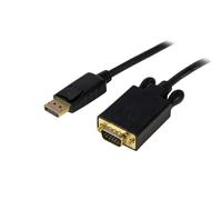 StarTech.com 10ft (3m) DisplayPort to VGA Cable - Active DisplayPort to VGA Adapter Cable - 1080p Video - DP to VGA Monitor Cable - DP 1.2 to VGA Converter - Latching DP Connector