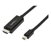 StarTech.com 10ft (3m) Mini DisplayPort to HDMI Cable - 4K 30Hz Video - mDP to HDMI Adapter Cable - Mini DP or Thunderbolt 1/2 Mac/PC to HDMI Monitor/Display - mDP to HDMI Converter Cord