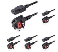 StarTech.com 10ft (3m) UK Computer Power Cable, 18AWG, BS 1363 to C13, 13A 250V, Black Replacement AC Power Cord, Kettle Lead/UK Power Cord, Power Supply Cable, TV/Monitor Power Cable (PXT101UK3M)