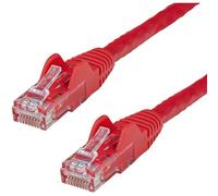 StarTech.com 10ft CAT6 Cable - Red CAT6 Ethernet Cable - Gigabit Ethernet Wire - 650MHz 100W PoE RJ45 UTP CAT 6 Network/Patch Cord Snagless - Fluke Tested/Wiring is UL Certified/TIA (N6PATCH10RD)