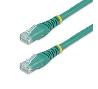 StarTech.com 10ft CAT6 Ethernet Cable - Green CAT 6 Gigabit Ethernet Wire -650MHz 100W PoE RJ45 UTP Molded Network/Patch Cord w/Strain Relief/Fluke Tested/Wiring is UL Certified/TIA (C6PATCH10GN)